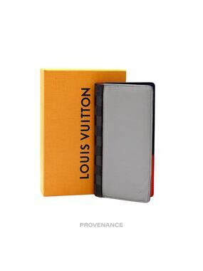 🔴 Louis Vuitton Brazza Long Wallet - Graphite Epi Patchwork